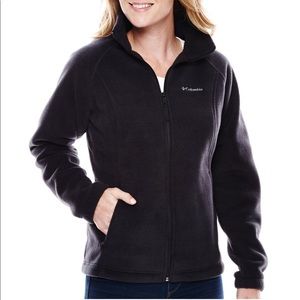 NWOT WOMENS BLACK COLUMBIA FLEECE